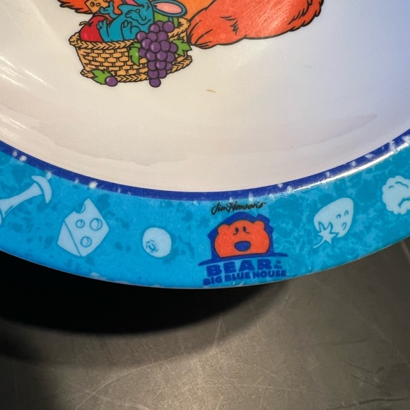 Vintage Bear In The Big Blue House Bowl Bear & Ritter Melamine Ware Disney - Picture 8 of 11